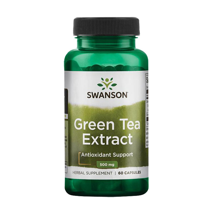 Екстракт зеленого чаю Swanson Green Tea Extract 500 мг, 60 капсул